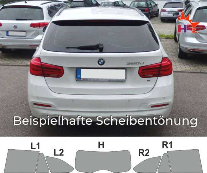 BMW 3er F31 Touring passgenaue Tönungsfolie