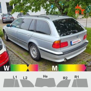 BMW 5er E39 Touring passgenaue Tönungsfolie