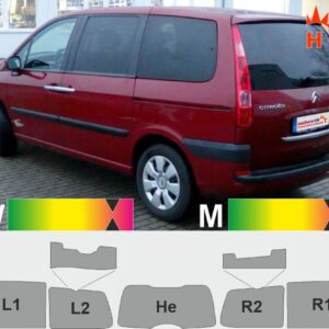 Citroen C8 passgenaue Tönungsfolie