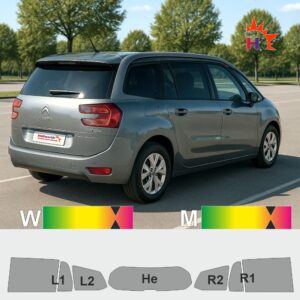 Citroën Grand C4 Picasso passgenaue Tönungsfolie
