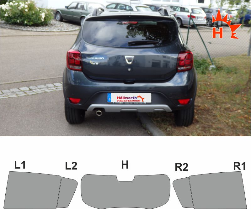 Passgenaue Tönungsfolie Für Den DACIA Lodgy Seit 2012
