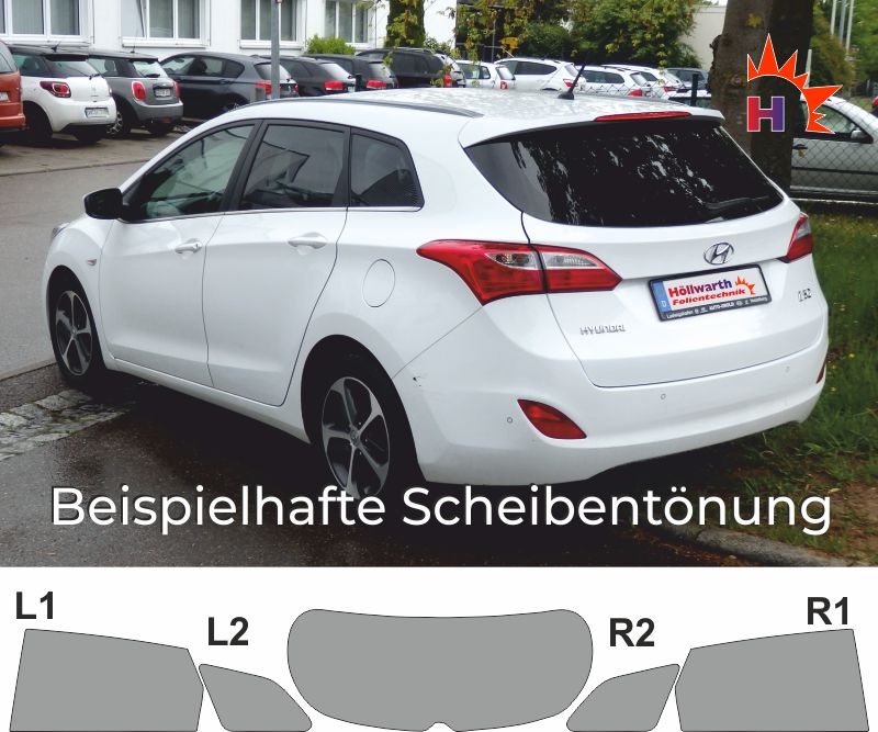 Passgenaue Tönungsfolie Für Den HYUNDAI I10 2008  Produktbild-Vorschau 8