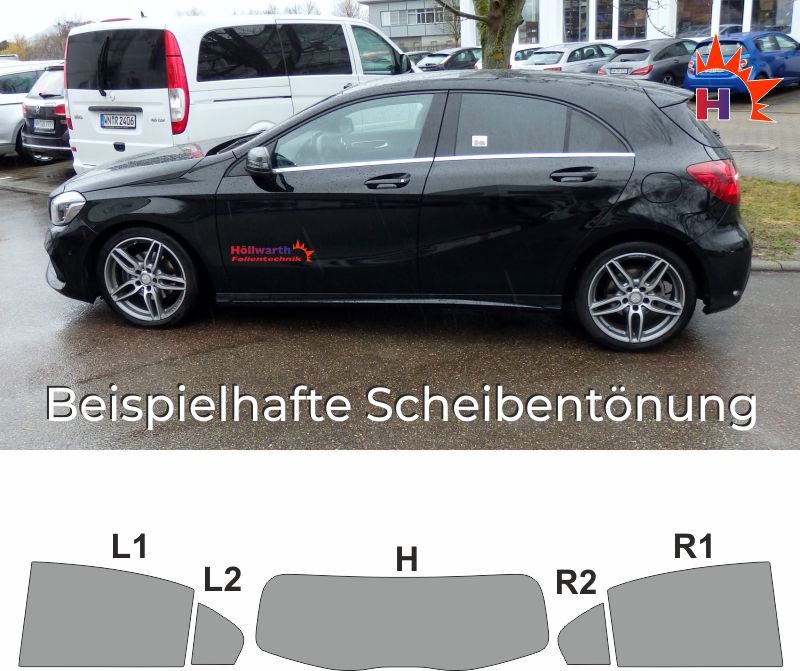 Passgenaue Tonungsfolie Fur Den Mercedes A Klasse W176 Ab 2012