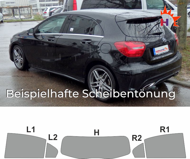 Passgenaue Tönungsfolie für Mercedes A-klasse W177 5-Türer Bj 2018-2020 Black 75 Passgenaue Tönungsfolie für Mercedes A-klasse W177 5-Türer Bj 2018-2020 Black 75