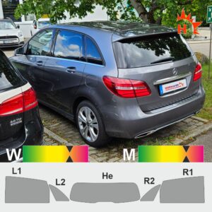 MERCEDES B-Klasse W 242 passgenaue Tönungsfolie