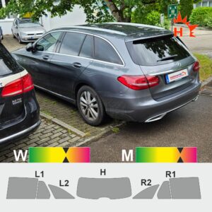 MERCEDES C-Klasse S205 passgenaue Tönungsfolie