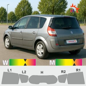 RENAULT Grand Scenic 2 JN passgenaue Tönungsfolie
