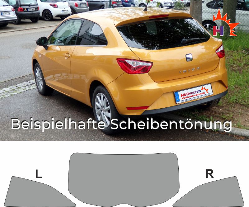 Passgenaue Tonungsfolie Fur Den Seat Ibiza 6j Dreiturig 2008 Bis 2015
