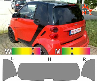 Left Side Marker Light Assembly Smoke Lens For Smart Fortwo 451 2007-2014 – Replacement A4519067700