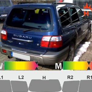 SUBARU Forester SF passgenaue Tönungsfolie