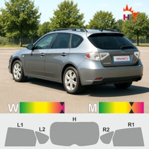 SUBARU Impreza GR Kombi passgenaue Tönungsfolie