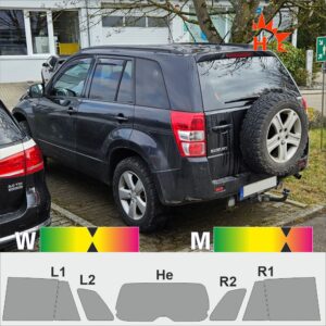 Suzuki Grand Vitara II passgenaue Tönungsfolie
