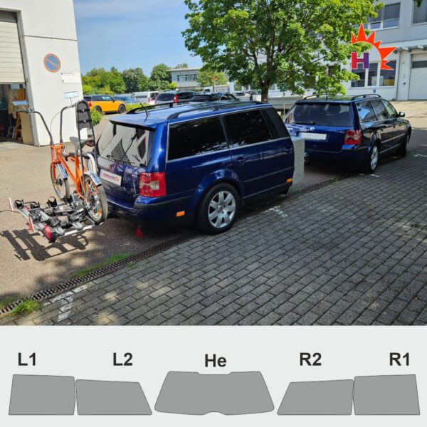 VW Passat Variant B5 passgenaue Tönungsfolie