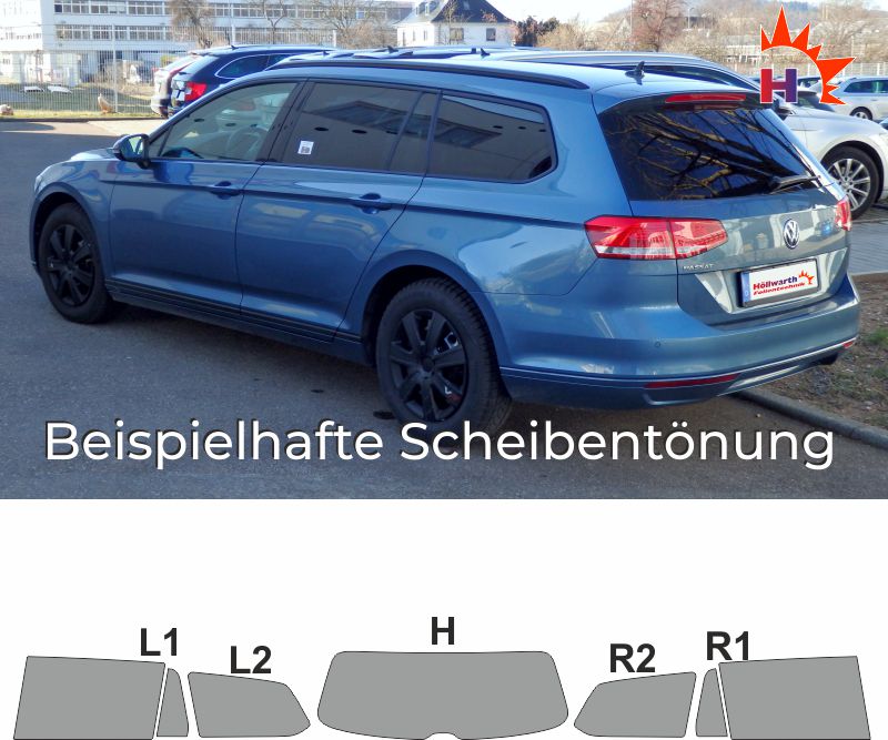 3G 11/14 3D-vorgewölbt Heckfolie Tönungsfolie passgenau VW Passat Variant B8 