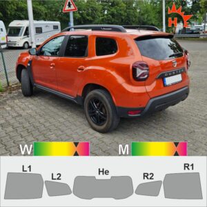 DACIA Duster II passgenaue Tönungsfolie