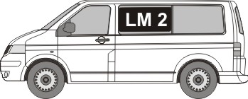 LM 2 Scheibe im Seitenblech mit Glasleisten