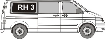 RH 3 Scheibe langer Radstand unverkleidet: