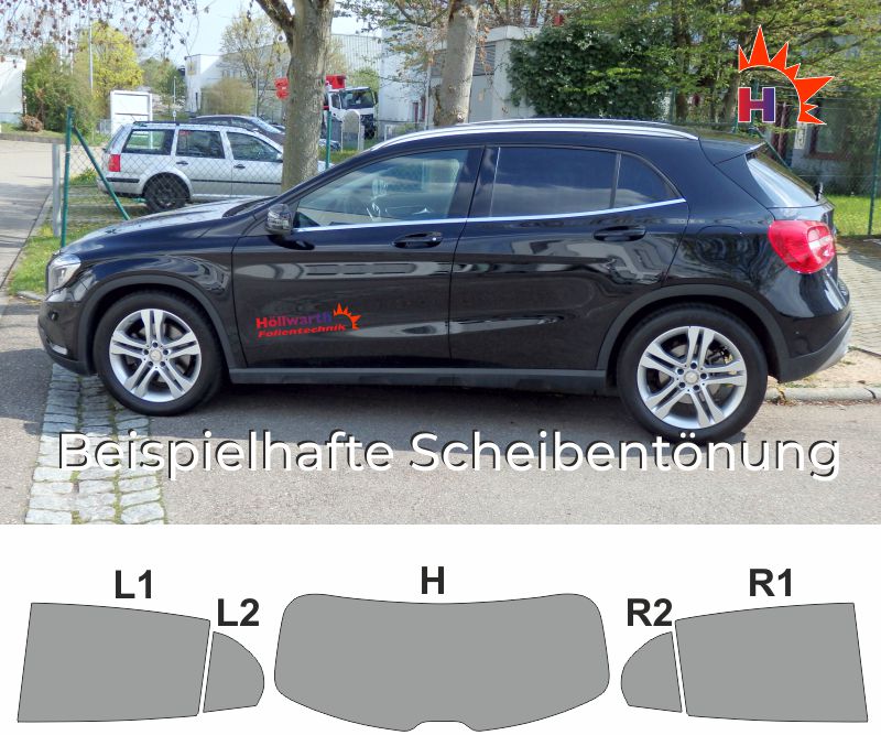 Auto Sonnenschutz Scheiben Tönung für Mercedes GLA H247 ab-20  keine Folien 