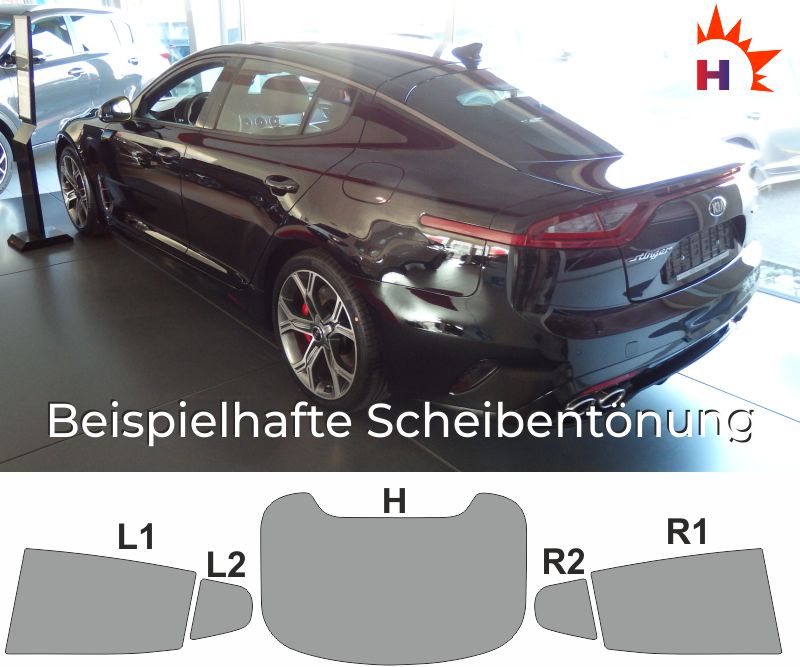 Passgenaue Tönungsfolie Für Hyundai Elantra 5-Türer Bj.2003-2006