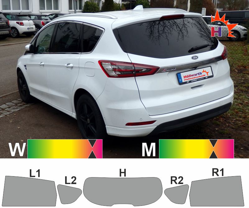 Tönungsfolie passgenau tiefschwarz 95% Ford Galaxy 2.Generation 01/2006-08/2015 Tönungsfolie passgenau tiefschwarz 95% Ford Galaxy 2.Generation 01/2006-08/2015