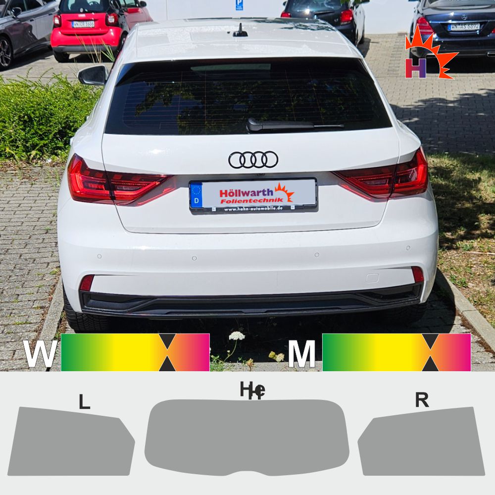 AUDI A1 GB passgenaue Tönungsfolie