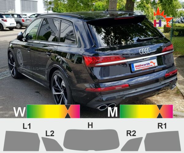 AUDI Q7 4M passgenaue Tönungsfolie