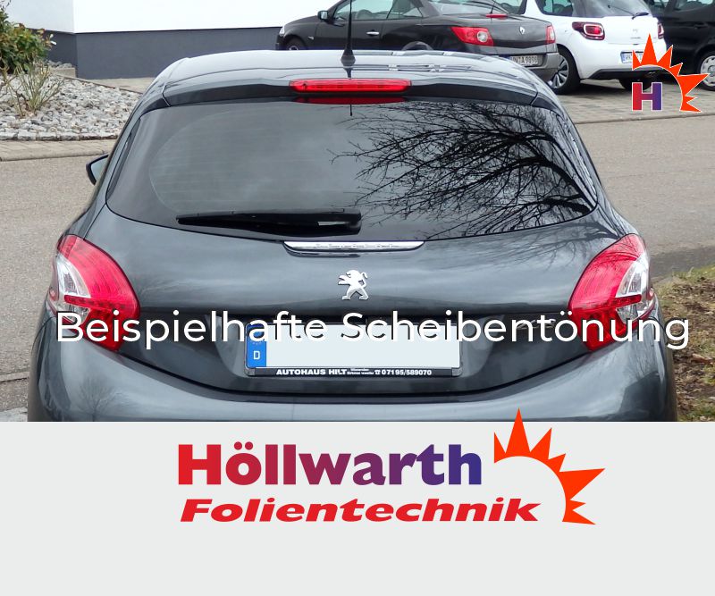 Tönungsfolie Für Peugeot 208 5-Türer 2019- - Passgenau 20% Schwarz Für Heck & Seitenscheiben
