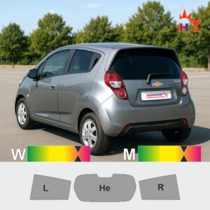 CHEVROLET Spark M300 ab 2010 passgenaue Tönungsfolie