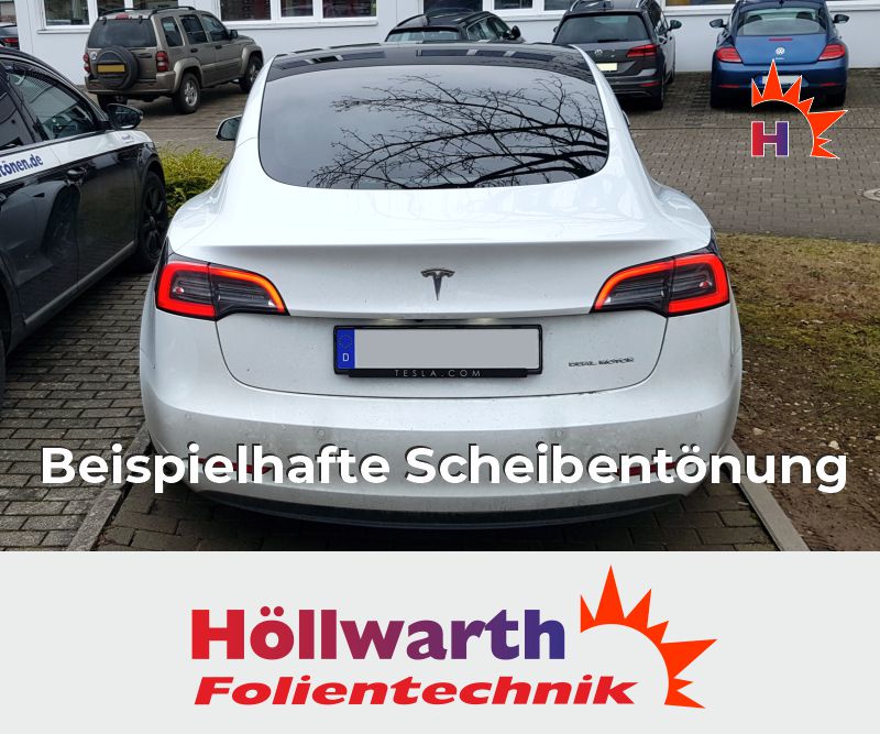 Passgenaue Tönungsfolie für den TESLA Model 3.