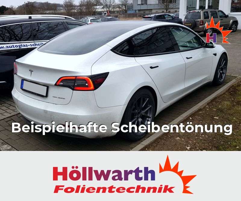 Passgenaue Tönungsfolie für Fahrzeuge der Marke Tesla.