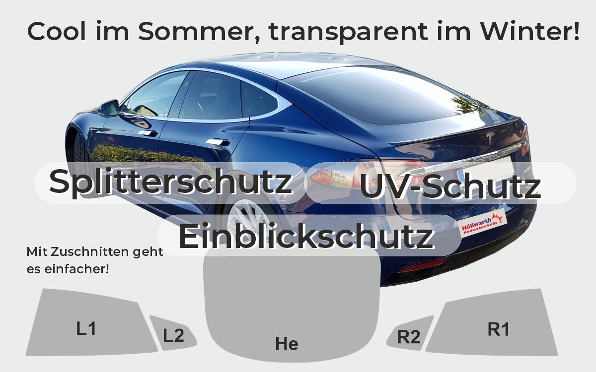 Sonnenschutzfolie Autofolie Sonnenschutz PKW-Scheibentönung in