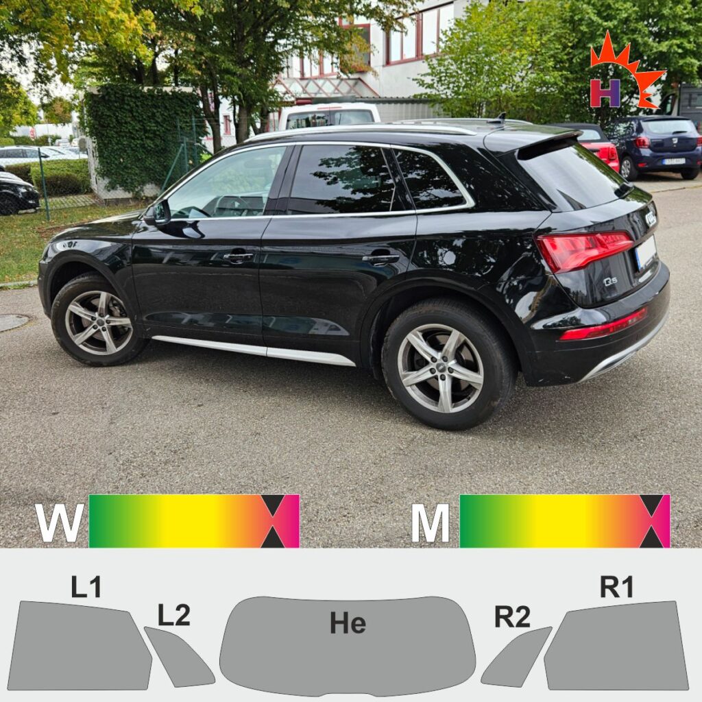 AUDI Q5 FY passgenaue Tönungsfolie