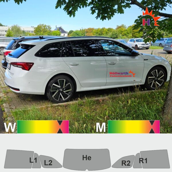 SKODA Octavia IV Kombi passgenaue Tönungsfolie