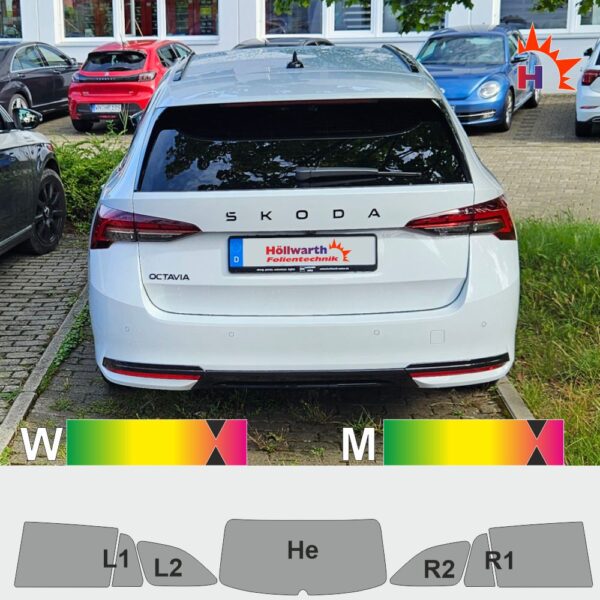 SKODA Octavia IV Kombi passgenaue Tönungsfolie