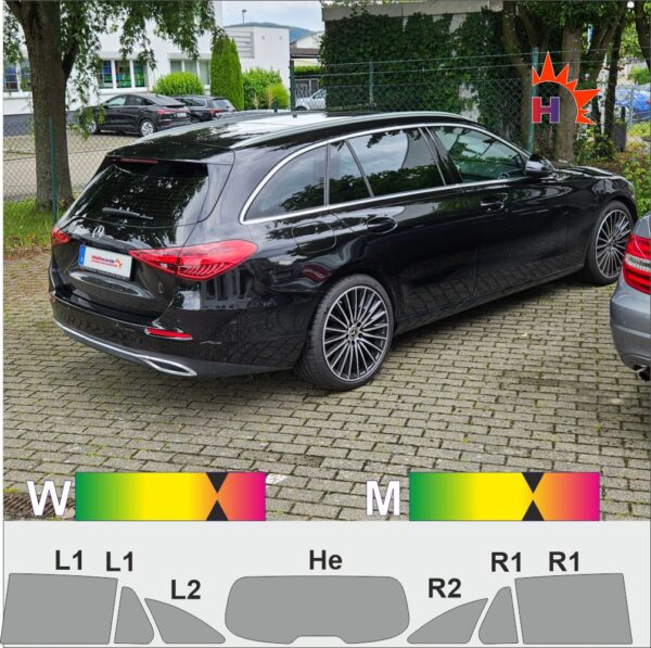 MERCEDES C-Klasse S206 passgenaue Tönungsfolie