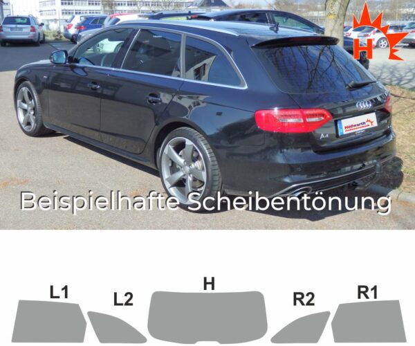 AUDI A4 B8 Avant 2008 bis 2015 passende Tönungsfolie – Bild 3