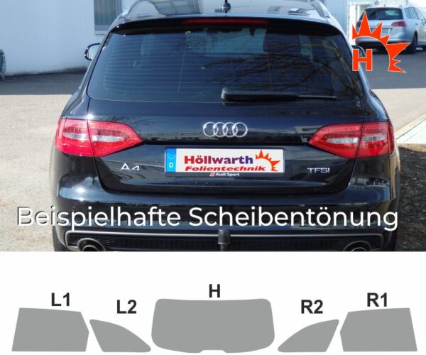 AUDI A4 B8 Avant 2008 bis 2015 passende Tönungsfolie – Bild 4