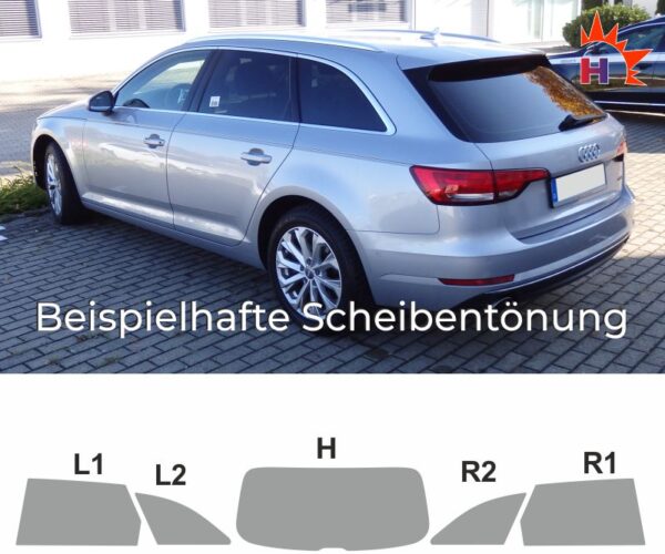 AUDI A4 B9 Avant (2015 - 2024) passgenaue Tönungsfolie – Bild 3