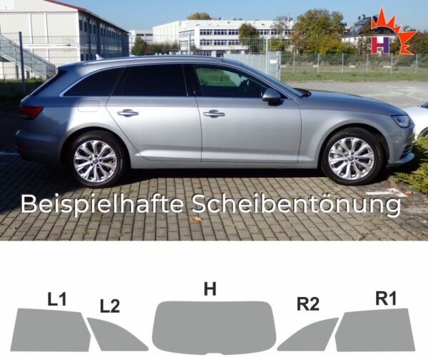 AUDI A4 B9 Avant (2015 - 2024) passgenaue Tönungsfolie – Bild 4