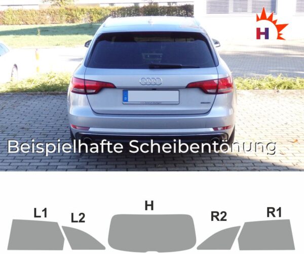 AUDI A4 B9 Avant (2015 - 2024) passgenaue Tönungsfolie – Bild 5
