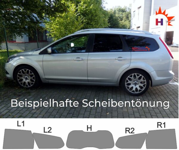 FORD Focus 04 Tournier 2004 bis 2010 passende Tönungsfolie – Bild 3