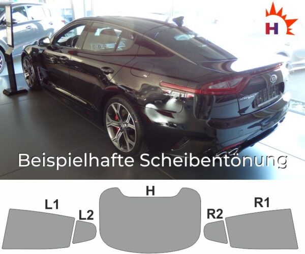 KIA Stinger ab 2017 passende Tönungsfolie – Bild 3