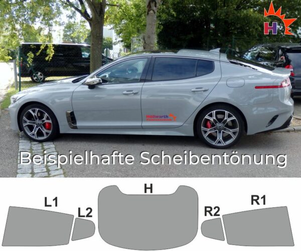 KIA Stinger ab 2017 passende Tönungsfolie – Bild 4