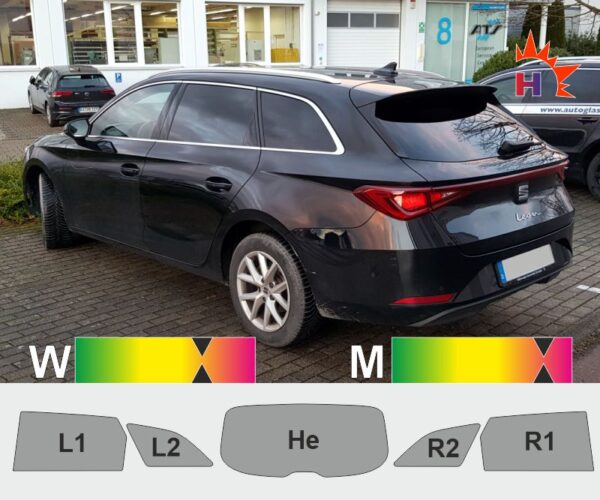 SEAT Leon IV ST passgenaue Tönungsfolie