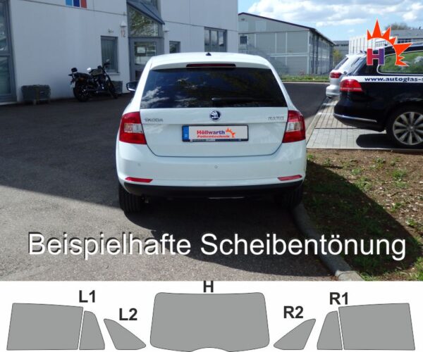 SKODA Rapid Spaceback ab 2013 passende Tönungsfolie – Bild 4