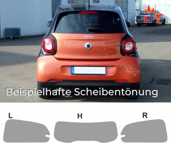 SMART Forfour 453 seit 2014 passende Tönungsfolie – Bild 4