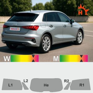 AUDI A3 8Y Sportback passgenaue Tönungsfolie