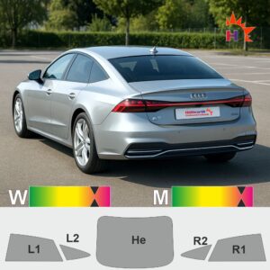 AUDI A7 C8 Sportback passgenaue Tönungsfolie