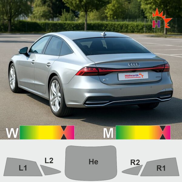 AUDI A7 C8 Sportback passgenaue Tönungsfolie