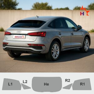 AUDI Q5 FY Sportback passgenaue Tönungsfolie